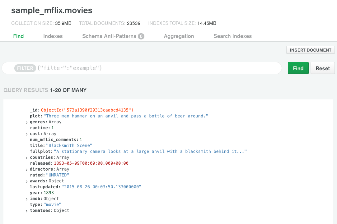 "Movies dataset"