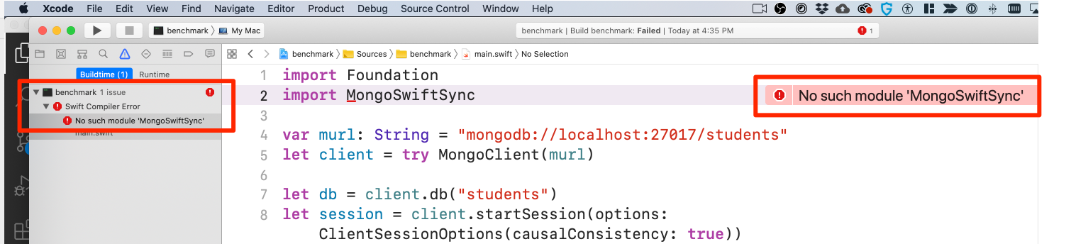 Swift Error: No such module