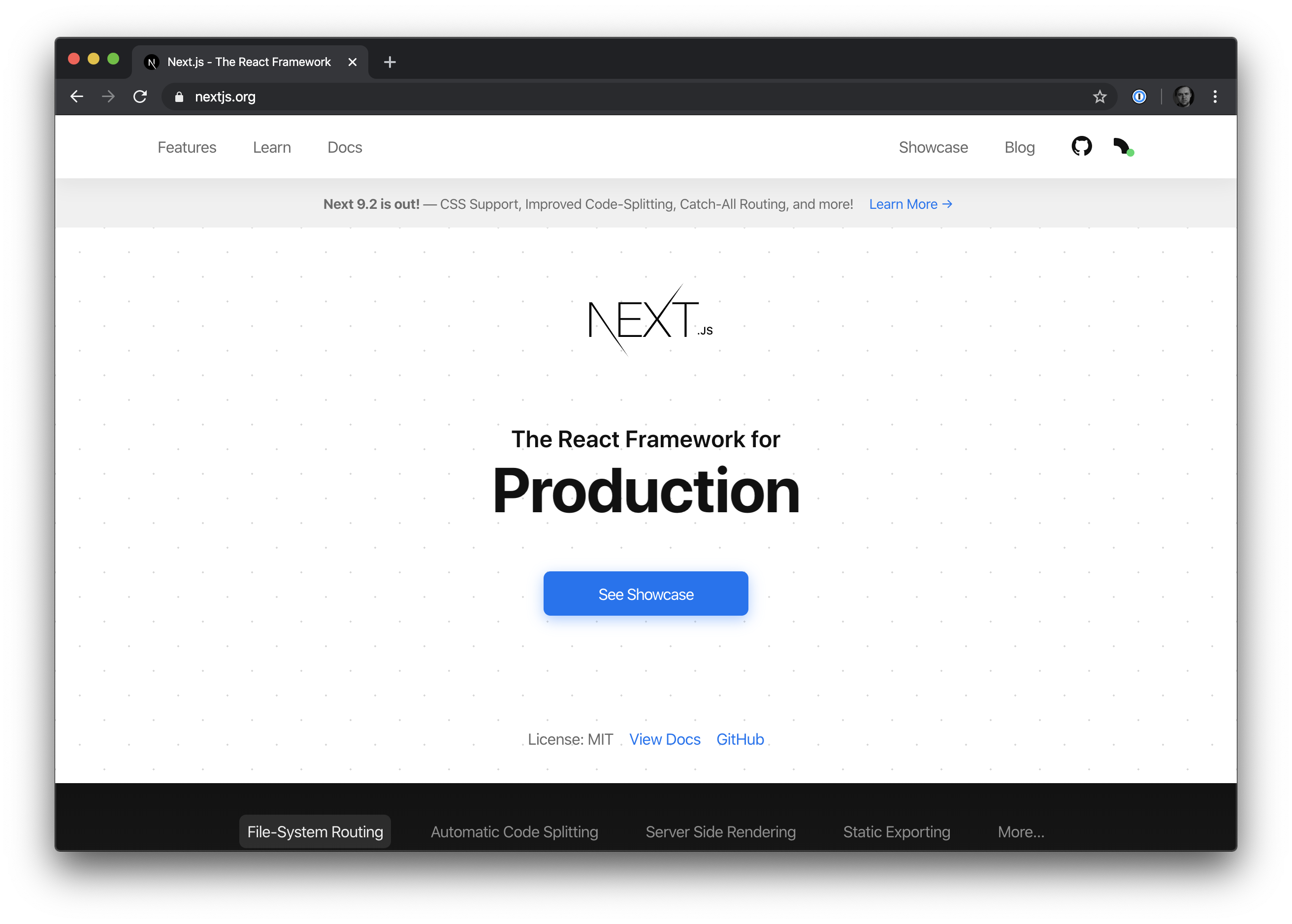 NextJS Homepage