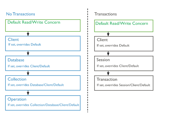 Read and Write Concerns Diagram