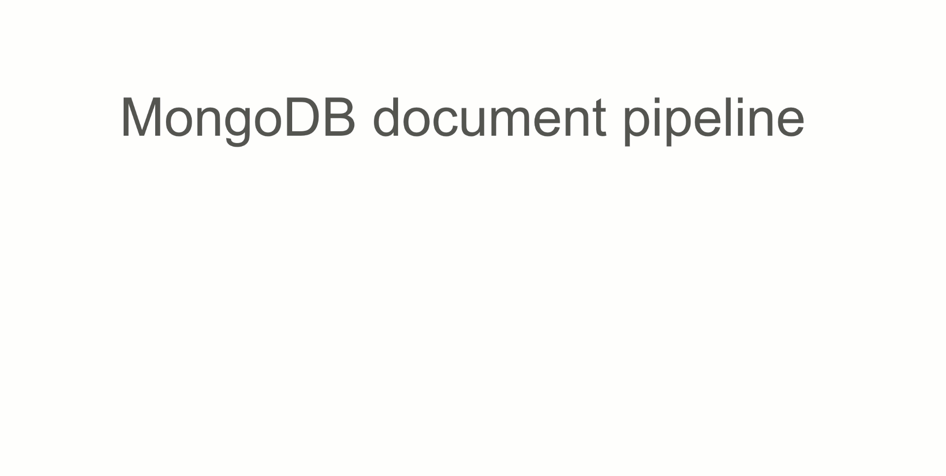 MongoDB Aggreggation Pipeline example
