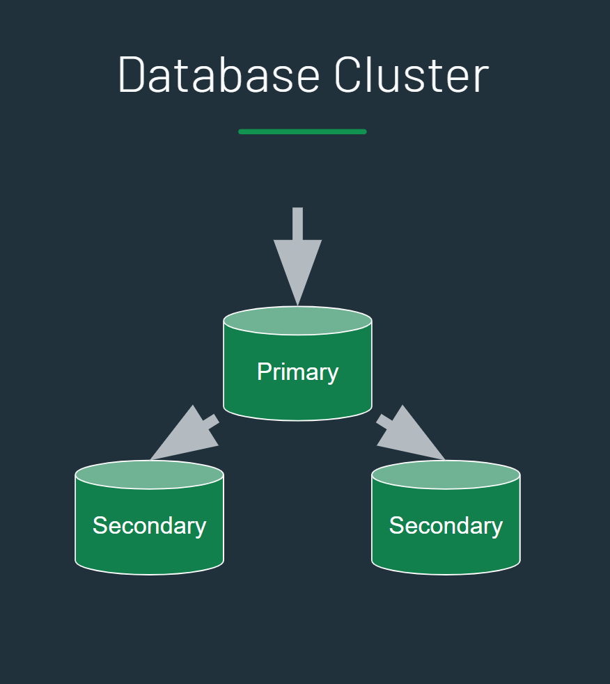 A cluster, or replica set