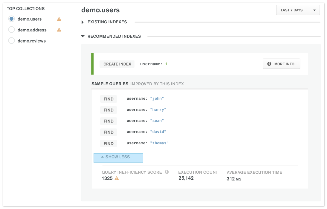 Automated Index Suggestions with MongoDB Atlas