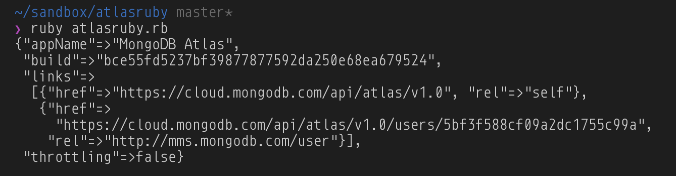 Calling Atlas from Ruby