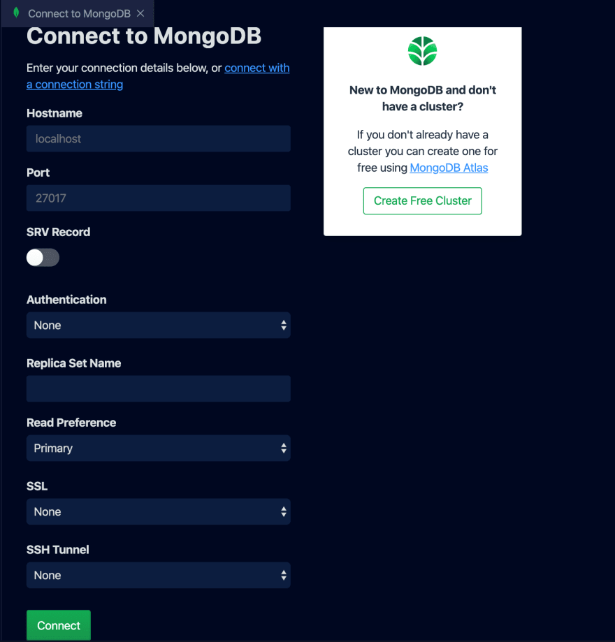 Connect to MongoDB
